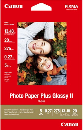 Фотобумага Canon Photo Paper Plus Glossy II PP-201 13x18 275 г/м2 20 л 2311B018