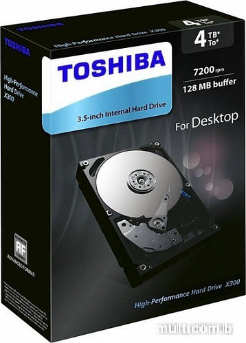 Жесткий диск Toshiba X300 4TB [HDWE140EZSTA]