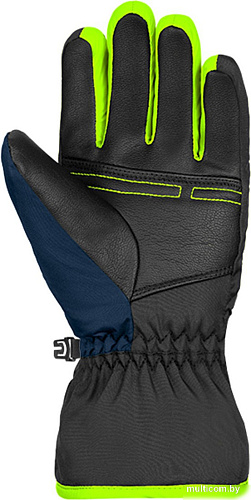 Горнолыжные перчатки Reusch Alan Junior 6361115-7712 (р-р 6, Blck/Dres Blue/Neon Green)