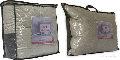 Mio Tesoro Лен 4сМТ14л 140x205 + Подушка для сна 4сМТ05л 50x70