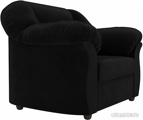 Интерьерное кресло Лига диванов Карнелла 105833 (велюр, черный)