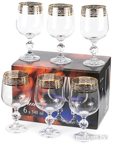 Набор бокалов для вина Bohemia Crystal Claudia 40149/43249/340