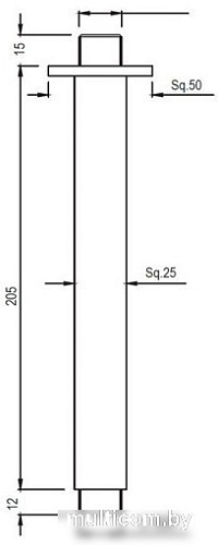 Держатель верхнего душа Jaquar SHA-CHR-457L200