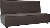 Диван Mebelico Зиммер 108564 (экокожа, коричневый)