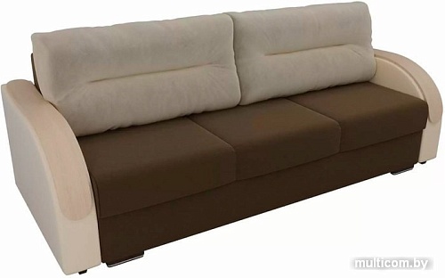 Диван Лига диванов Дарси 102117 (коричневый/бежевый)