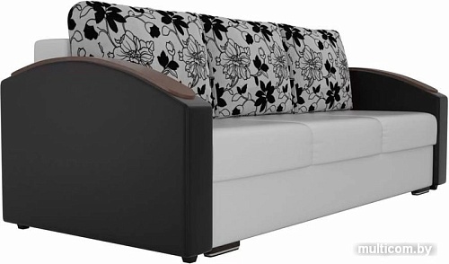 Диван Лига диванов Монако slide 102017 (белый/черный/серый)