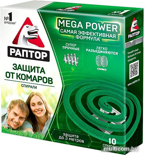 Спираль от насекомых Раптор спирали от комаров 10 шт