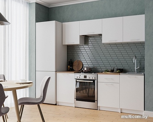 Готовая кухня Мебель-АРС Адель 2.1 м (белый)