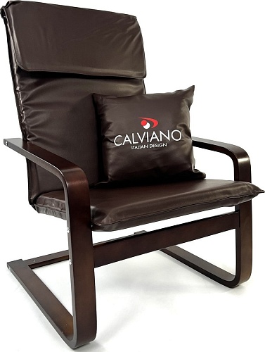 Интерьерное кресло Calviano Soft 1 (коричневый PU)