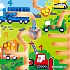 Развивающая игрушка Hape Лабиринт с шариком Транспорт E1713_HP