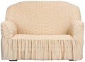 Чехол для дивана Софатэкс Стандарт ПО-4 с оборкой (ваниль)