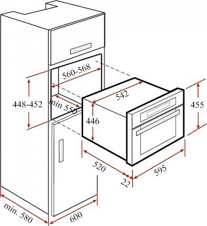 Духовой шкаф TEKA MCL 32 BIS (40587100)