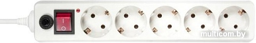 Сетевой фильтр Buro 5 розеток, белый, 10 м [500SH-10-W]