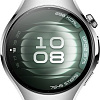 Умные часы Huawei Watch 5 42 мм (серебристый, с зеленым силиконовым ремешком, международная версия)