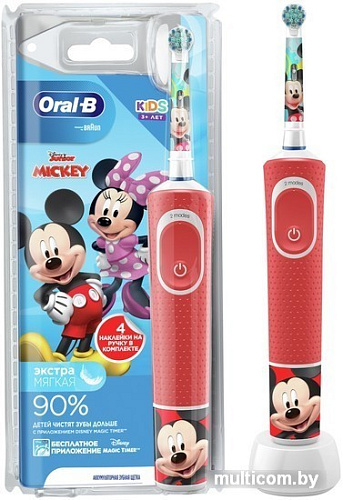 Электрическая зубная щетка Oral-B Kids Mickey D100.413.2K