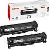 Картридж Canon 718 Black twin pack (2662B005AA)