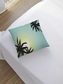 Чехол на подушку JoyArty Пальмы на восходе sl_28089