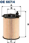 Масляный фильтр Filtron OE 667/4