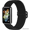 Ремешок Rumi Wick из плетеного нейлона для Huawei Band 7 (черный)
