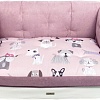 Лежак AntePrima Francine 86/FrancinePink/2 (M, розовый с собачками)