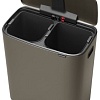 Brabantia Bo Pedal Bin 2 x 30 л (платиновый)