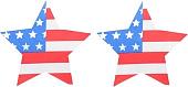 Украшение на грудь Lovetoy Stars and Stripes Nipple Pasties LV763004 (красный)