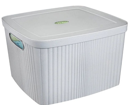 Корзина Бытпласт Velvet 435250438 (светло-серый флэк)