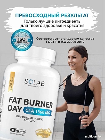 Аминокислоты Solab Fat Burner Day (30 капсул)