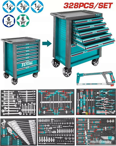 Тележка инструментальная Total THPTCS73281