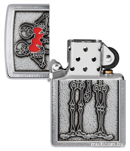 Зажигалка Zippo Couple Love Brushed Chrome 48688