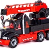 Игрушечный транспорт Полесье Mammoet автомобиль-кран 56832 (черный/красный)