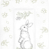 Пеленальный матрас Sweet Baby Foresta Magica Grigio Oliva 58x71 (заяц серый/оливковый)