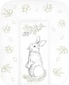 Пеленальный матрас Sweet Baby Foresta Magica Grigio Oliva 58x71 (заяц серый/оливковый)