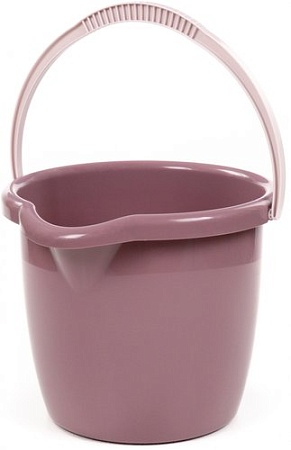 Ведро Полесье №11 04847 (12 л, бледно-бордовый)