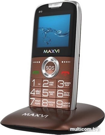 Мобильный телефон Maxvi B10 (коричневый)