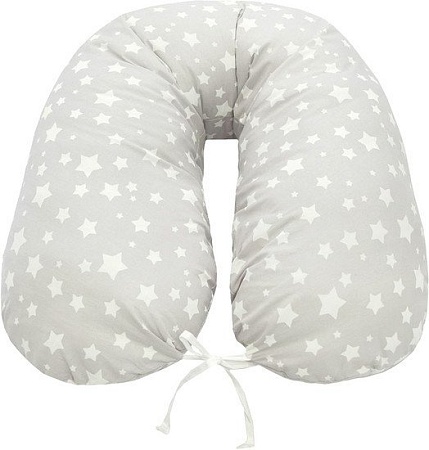 Подушка для беременных Amarobaby Звездочка AMARO-4001-ZvS (серый)