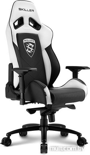 Кресло Sharkoon Shark Skiller SGS3 BK/WH (черный/белый)