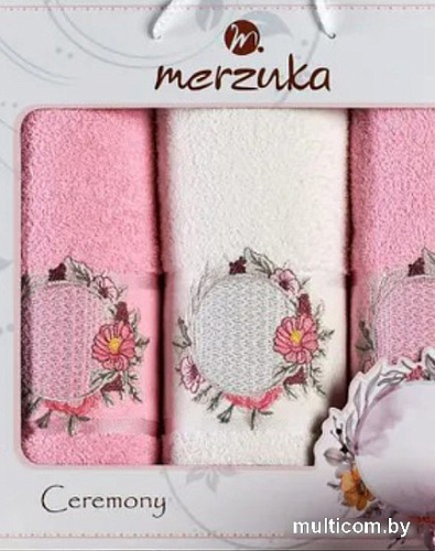 Набор полотенец Merzuka Ceremony 11777 (3 шт, светло-розовый)