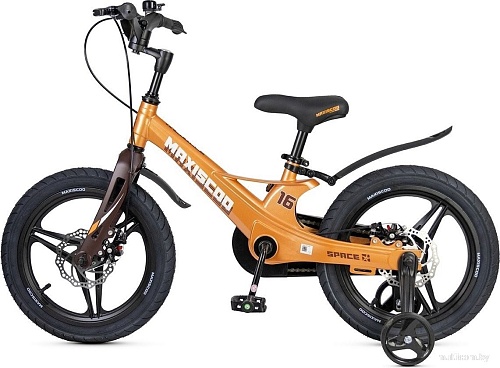 Детский велосипед Maxiscoo Space Deluxe 16 2025 MSC-S1644D (оранжевый топаз)
