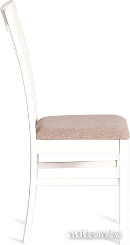 Стул TetChair Hermes 43x49x94 (дерево гевея/Ivory White/ткань серый)