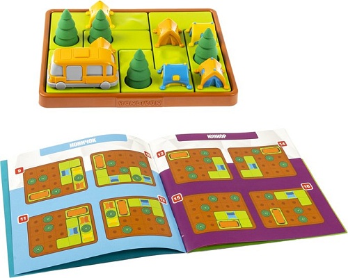 Развивающая игра Bondibon БондиЛогика Палаточный городок. Загадки местности ВВ5077