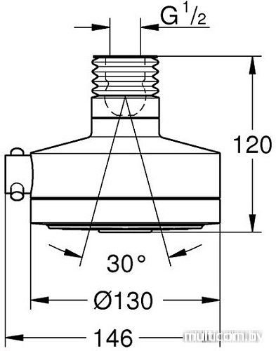 Верхний душ Grohe Relexa Deluxe 130 [ 27530000]