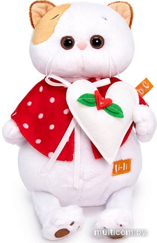 Классическая игрушка BUDI BASA Collection Ли-Ли в накидке с сердцем LK27-095 (27 см)