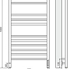 Полотенцесушитель TERMINUS Ватикан П12 электро с диммером (500x1000)