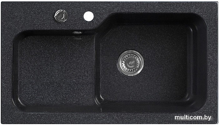 Кухонная мойка Belux SG-REC-HALF-8045 (черный)