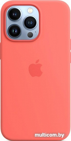 Чехол для телефона Apple MagSafe Silicone Case для iPhone 13 Pro (розовый помело)