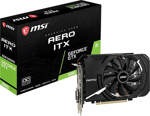 Видеокарта MSI GeForce GTX 1660 Aero ITX OC 6GB GDDR5