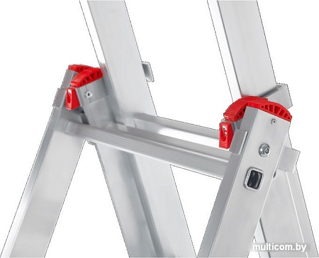 Лестница-стремянка Новая высота алюминиевая трёхсекционная 3x8 (1230308)