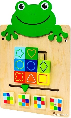 Бизиборд Alatoys Настенная бизидоска Лягушка ББ606