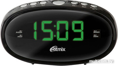 Радиочасы Ritmix RRC-616 (черный)